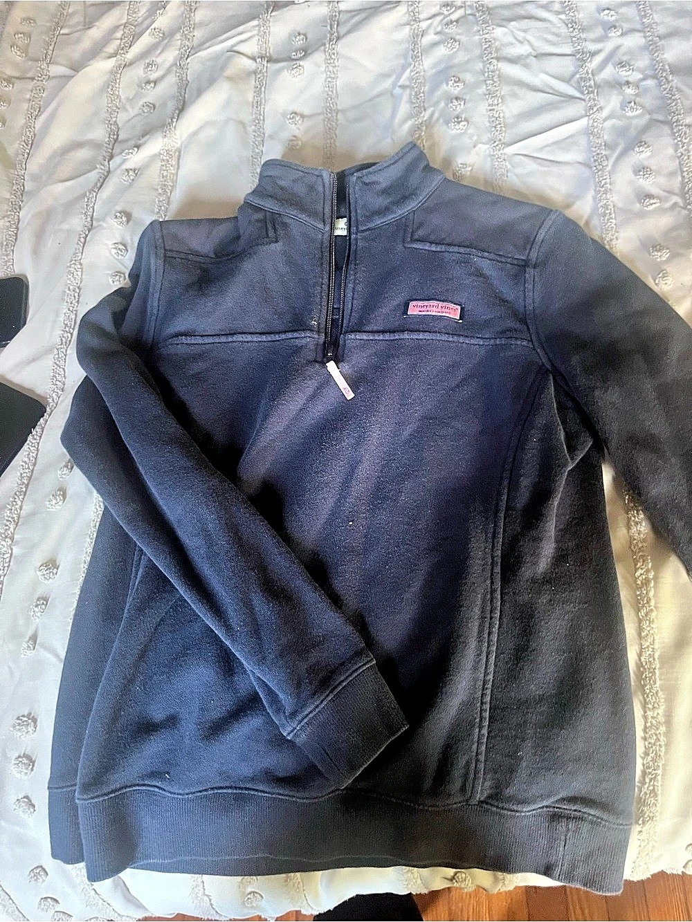 vineyard vines Women's Classic Shep Shirt Full-Zip Jacket Blue XS